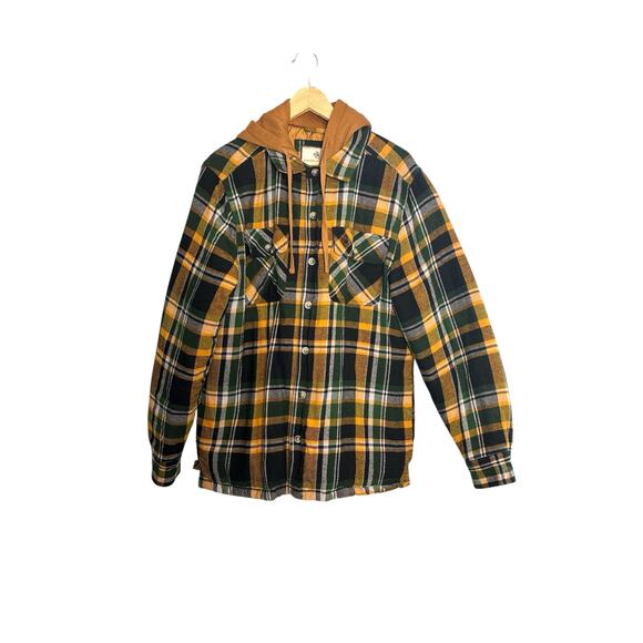 Legendary Whitetails Men's Maplewood Hooded Flannel Shirt Jacket Size Large - Picture 1 of 6